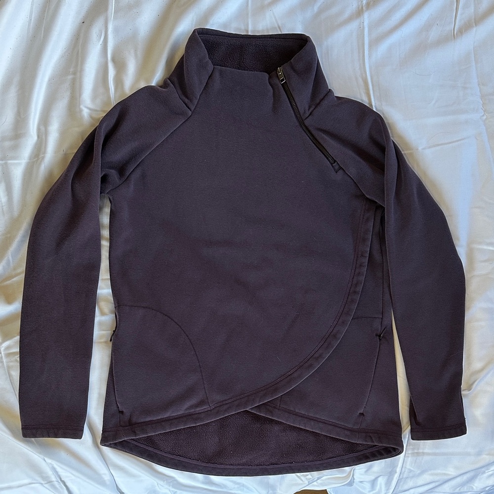 Athleta Purple Zip Pullover